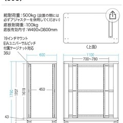 サーバーラック 19インチの画像