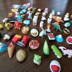 おもしろ消しゴム☆まとめ売り（全65個セット）の画像