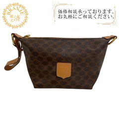 セリーヌ CELINE ポーチ バニティ マカダム ポーチ ブラウン (TK