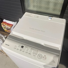 東芝 全自動洗濯機 7kg ピュアホワイト 2023年製