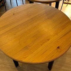 IKEA イケア　ダイニングテーブル　丸テーブル　黒