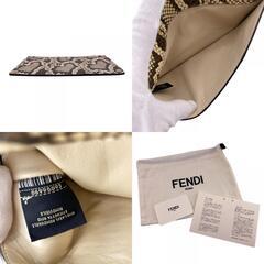 フェンディ FENDI ポーチ ピーカブー フラットポー 7AR907 ベージュの画像
