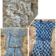 甚平　子ども　ベビー　男の子　まとめ売り　
５着セット60-100の画像
