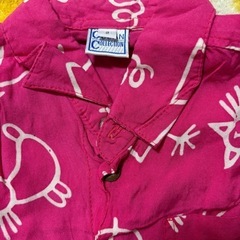 柄シャツ 半袖 ネルシャツ90の画像
