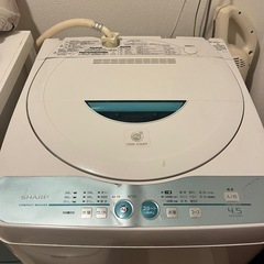SHARP洗濯機4.5kg
