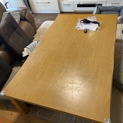 こたつ天板ウレタン剥げ、下部補強あり150×90×36.5〜41.5