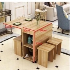 机　テーブル　折りたたみ　ダイニングテーブルの画像