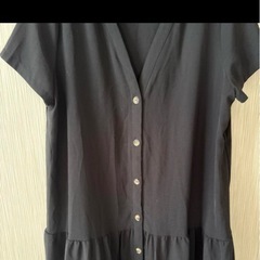 夏ワンピース　黒　の画像