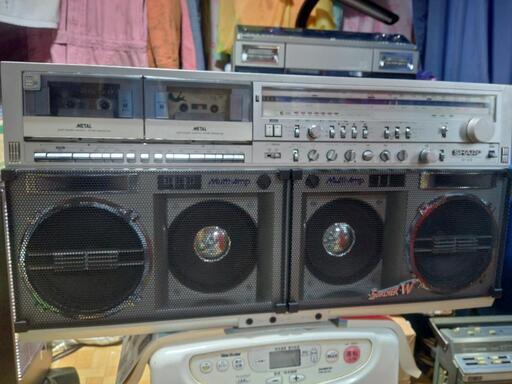 希少！バブル期 高級ラジカセ SHARP GF-919 ダブルカセット搭載 1 . 2