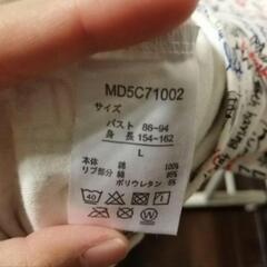 ローマ字表記  レディースTシャツ Lサイズの画像