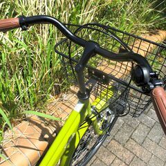 中古自転車 GO-OUT ママチャリ 自転車 26インチ イエロー 通勤 通学 近所のお出掛けなどにの画像