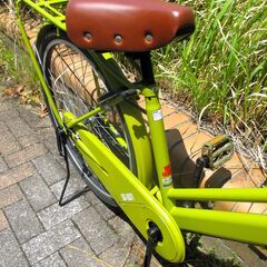 中古自転車 GO-OUT ママチャリ 自転車 26インチ イエロー 通勤 通学 近所のお出掛けなどにの画像