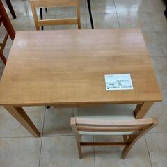 ★ジモティ割あり★  ダイニングセット 木目 H70.5×D60...