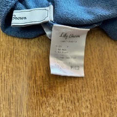 Lily Brown 濃い水色長袖ニット　Fの画像