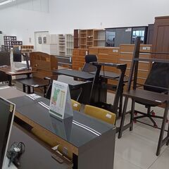 ★ジモティ割あり★  チェア ブラック H113×D45×W59.5 クリーニング済み HJ6553の画像