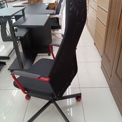 ★ジモティ割あり★  チェア ブラック H113×D45×W59.5 クリーニング済み HJ6553の画像
