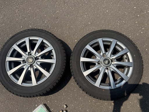 4本！2023年製スタッドレス/ホイール/ブルーアース/IG52c/ホイール付き/14インチ/PCD100/4穴/155/65r14