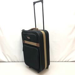 stp-3161　ソフトキャリーケース 黒 ジッパー式 2輪 ス...