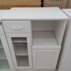 ★ジモティ割あり★  レンジ台 ホワイト W64.5×D41.5...