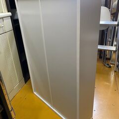 本棚　スリム　4段　ホワイトの画像