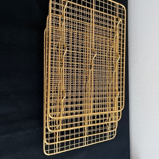 【中古】金パットアミ220×285 4枚セット
