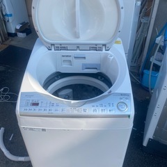 SHARP 8kg プラズマクラスター 洗濯乾燥機【ES-TX8C-W】19年製の画像