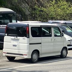 パール　4WD　パールホワイトのバモス　燃費の良い4速オートマ　の画像