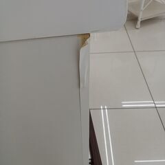 ★ジモティ割あり★ 株式会社ユーアイ レンジボード ホワイト/ブラウン H218.5×D47×W89 クリーニング済み HJ6561の画像