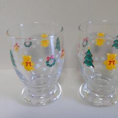 クリスマス柄　グラス