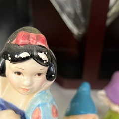 ☆ドリーム２号館☆ディズニー/白雪姫と七人の小人 陶器フィギュア ※剥がれ有りの画像