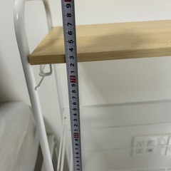 ※明日夜限定※【無料】3段ラックお譲りします（木目×ホワイト／引き取り希望）の画像