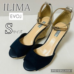 【美品】EVOL ILIMA ウェッジサンダル Sサイズ（22....