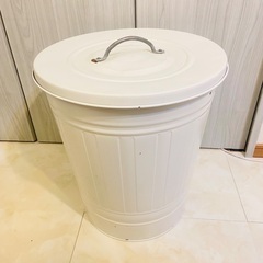 IKEA イケア KNODD ゴミ箱 ホワイト 白