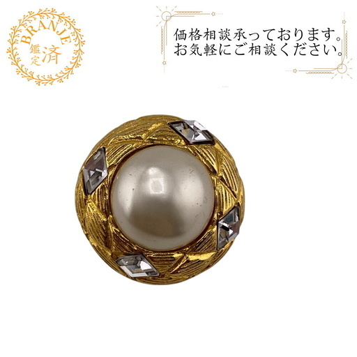 福袋 セール シャネル 片耳 ラインストーン パール イヤリング CHANEL イヤリング