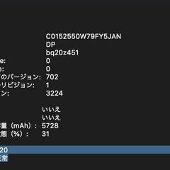 MacBook Pro（Retina,13インチ,Early 2015）512GB/8GB〈MF841J/A〉⑤の画像