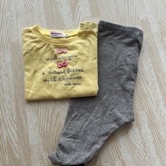 miki HOUSE Tシャツ&レギンスセット 70-80