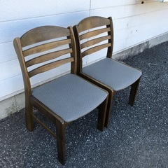 松田家具　ダイニングチェア2脚セットの画像