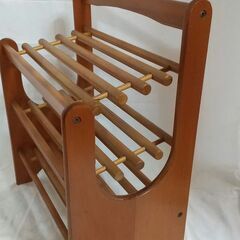 スリッパラック　スリッパ立て　木製　中古美品
