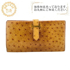エルメス HERMES 二つ折り財布 ベアンクラシック オースト...
