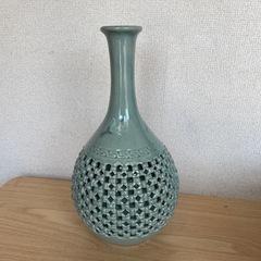No.767 青磁　花瓶　