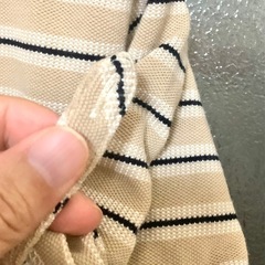 ★未使用　先染め ボーダー ポロシャツ ★の画像