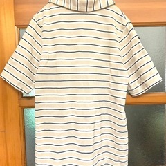 ★未使用　先染め ボーダー ポロシャツ ★の画像