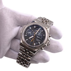 セイコー SEIKO 腕時計 2000本限定 クレドール パシフィーク クロノグラフ パワーリザーブ 3針デイト 6S77-0A10 シルバーの画像