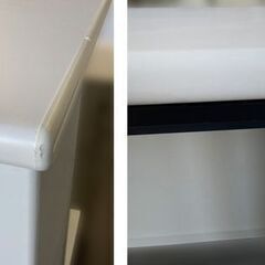 【箱あり/在庫11台あり】オフィスデスク PLUS SP-126H WH 幅1200×奥行600×高さ700㎜ ホワイト 引出し付 フラットライン平机 スチールOAデスク 事務机 プラスの画像