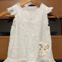 キムラタン　90センチ　小花柄カットソー　