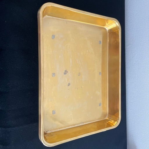 【中古】金トレイ252×320×40 4枚セット