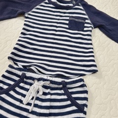loved baby ボーダー セットアップ 80の画像