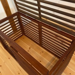 小型犬　木製リメイク犬ケージの画像