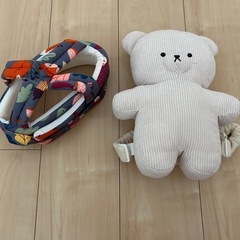 ごっつん防止クッションとヘルメット