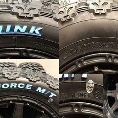 タイヤ新品 iLINK M/T 235/70R16 110/107Q 8PR マッドタイヤ 夏タイヤ エクストリームJ 16インチ 7J5HPCD114.3+35 デリカD5等 (MTF035)クレジットカード QRコード決済可能の画像